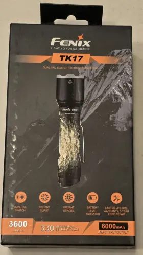 Fenix Tk17 3600 Lumen Rechargeable Tactical Flashlight