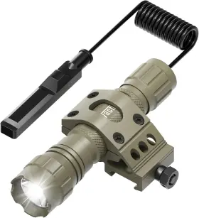 Feyachi 445041064018 Tactical Flashlight 1200 Lumens 11000candela Rifle Light With Mlock Offs