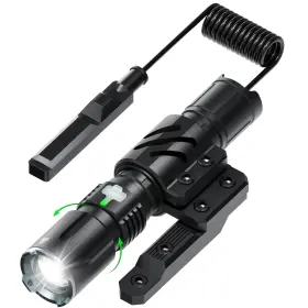 Feyachi Fl26 Rechargeable Tactical Flashlight 2000 Lumen Adjustable Focus Light W