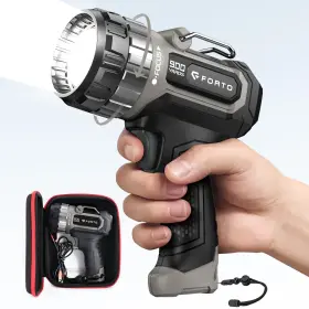 Forto Asp1400 Compact Rechargeable Spotlight With Adjustable Focus Handheld Spot Light S