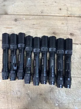 Garberiel Fg1119 Tactical Flashlight Lot Of 9
