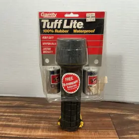 Garrity T570g Vintage Tuff Lite Flashlight Krypton Bulbs Nos 1991