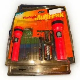 Garrity V004g Valuelite Flashlight Multi-pak Open Box - Missing 2 Aa Lights 2/4 Set