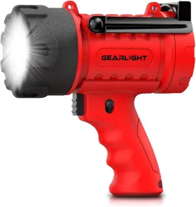 Gearlight 313094721769 Led Spotlight Flashlight Battery Powered Handheld Spot Light Aa Batt
