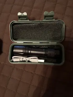 Geepas Tj-513 Usb Rechargeable Pocket Flashlight Led In Case