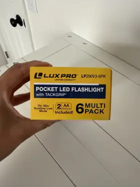 Generic 812436010917 Luxpro 2aa Included 300 Lumen Led Flashlight With Tack Grip 6 Pack