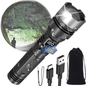 Gitende Sssw4124124 2025 The Ultimate Survival Flashlight Led Rechargeable Flashlights Ipx7 Wat