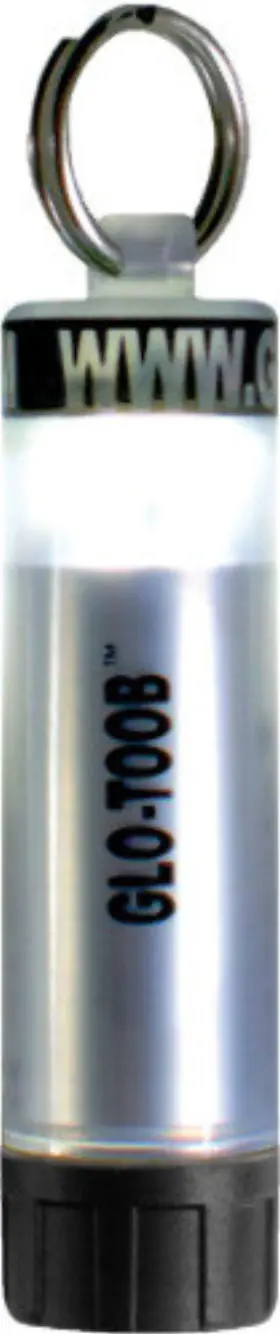 Glo-toob Glt01095 Glo-toob Aaa Series White 3 1/2 Inch Overall With Split Ring. Clear Cylindrical Hous