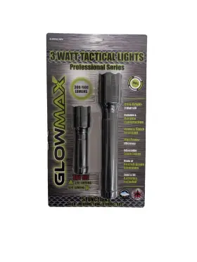 Glowmax G-3wtac-bp2 3-watt Led Flashlight Set