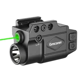 Gmconn Gm1102-p Bl-d G 800 Lumen Tactical Flashlight With Green Laser Sight Combo ... Fast Ship
