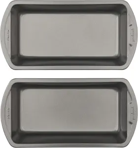 Goodcook 04244 Nonstick Loaf Pan 8 X 4-inch Heavy-duty Set Of 2 Gray