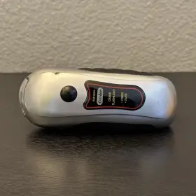 Gordon 95266 Hand Crank Flashlight Kinetic Charging 2 Mode 3 Leds Silver Black