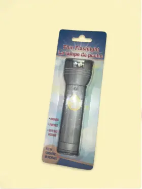 Greenbrier International 279103 Led Magnetic Portable Flashlight Gray Batteries Includ