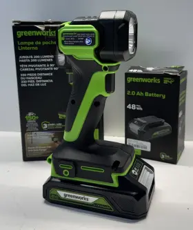Greenworks 195526041641 24v Flashlight 200lm Led With Batt No Charger P14026041