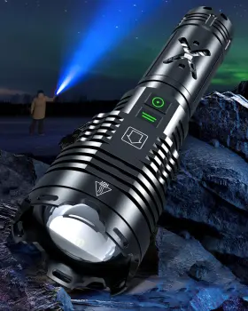 Grentay 744110412864 Super Bright Rechargeable Flashlight High Lumen 2000.001 Waterproof Tactical Pow