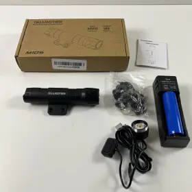 Guardtier M105 3000 Lumens Light Rechargeable Rail Flashlight W Pressure Switch