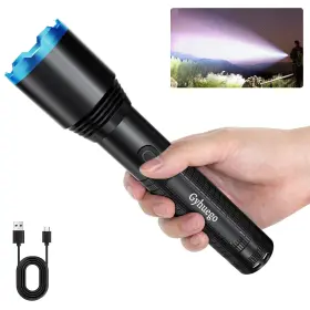 Gyhuego Ghykks0812 Led Flashlight Recharge Tactical Flashlights Zoomable Waterproof Flash Ligh
