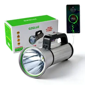 Gzg-6800 Gzgluz 100000 High Lumens Flashlight 16000mah Rechargeable With 5000m Be