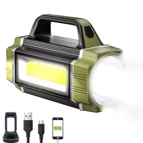 Haashada Sy-fl-002 Solar Led Spotlight Super Bright 13000lm Handheld Searchlight Multi Function