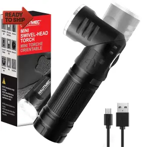 Hautmec 705353398063 Rechargeable Led Flashlights 500 High Lumens Super Bright Magnetic Flashlight W