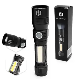 Hayvenhurst 810011704480 Led Flashlight - Edc Tactical 3 Black