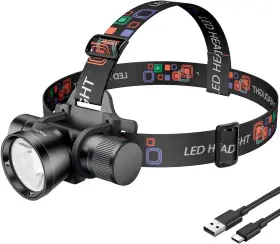 Hecloud Hch8307 3000 Lumens Super Bright Diving Headlamp Ip68 Waterproof Dive Flashlight Recharg