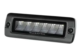 176-221 Hella 1fb 358 Led-spotlight - Black Mini Lightbar 6.2 Inch 12/24v