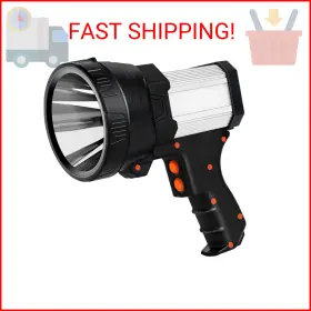 Hengulus 781621740109 Rechargeable Spotlight Super Bright 6000 Lumens Led Searchlight Handheld Foldabl