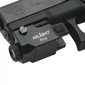 Hilight Hlp3x P3x 500lm Low Profile Rechargeable Strobe Light For Sub-compact Pistols