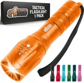 Hills Point Industries Llc 445037243236 Gorilla Grip Powerful Led Tactical Flashlight 750 Ft High Lumens 5 Adjustable M