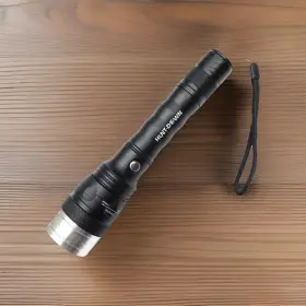 Hunt Down 8882 Hunt-down High Powered Black 1000 Lumens Tactical Aluminum Body Flashlight