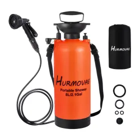 Hurmovae Ps-8l-org 2.1 Gallon/8l Portable Shower 10 Spray Modes Nylon Insulated Sleeve For H