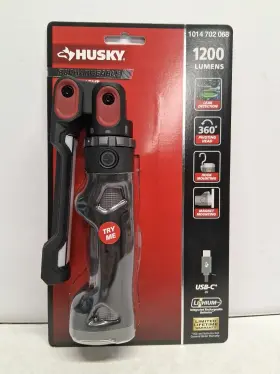 1014 Husky 044435927440 Rechargeable Uv Flip Flashlight 1200 Lumens 702 068