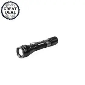 Husky 313105028085 1800 Lm Dual Power Led Rechargeable Tactical Focusing Flashlight Lighting Tool