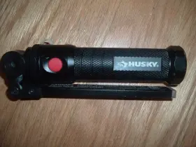 K60241 Husky 300 Lumens Led Flip Light Magnetic Rechargeable Flashlight