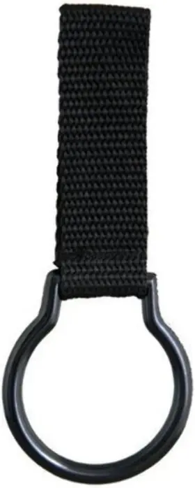 Hwc Fhnyl-1 Police Nylon Flashlight Ring Holder For Duty Belt Slide-on Style Black