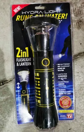 Hl127 Hydralight Runs On Water 2-in-1 Flashlight Lantern Up To 100 Hours Hl127 Hydralight Runs On Water 2-in-1 Flashlight Lantern Up To 100 Hours