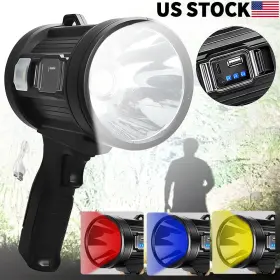 Ikaufen 980595476773 Rechargeable Spotlight Spot Light Handheld 1000 000 Lm Flashlight Weight