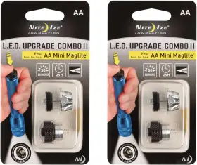 Inc. 445055475442 Led Upgrade Combo Ii Compatible With Aa Mini Maglite - Convenient Flashlight Kit