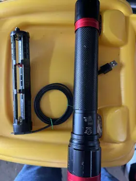 Infinity Ix15000c Focusing Flashlight 5000 Lumen Dual Power Rechargeable Battery - No Box
