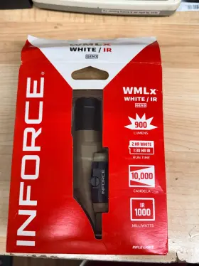 Inforce 810119012135 900 Lumens Wmlx White Ir Gen 3 Rifle Flashlight-new In Open Box