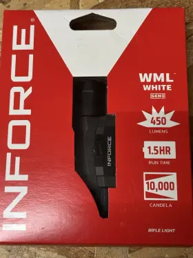 Inforce If71011 Gen 3 Wml 450 Lumen Weapon Mounted Light Fits Picatinny Rails