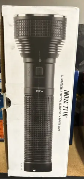 Inova T11r-01-r8 Aluminum Construction Black Flashlight With Lithium Battery -
