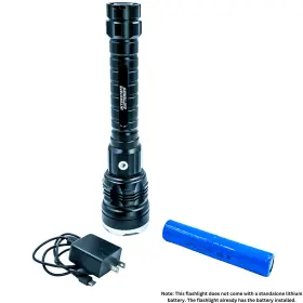 Interstate Batteries 656489369734 8 000 High Lumen Rechargeable Mountable Lithium Flashlight
