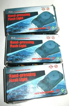 Isz 624274525573 3 Hand Pressing Portable Led Flashlight Camping Manual Torch Light