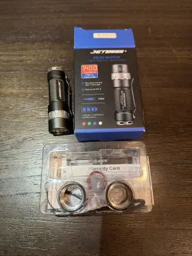 Jetbeam Rrt-01 Raptor Flashlight Rtt-03 Nichia With Battery Extender