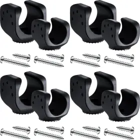 Jetec 744759782861 8 Pieces Flashlight Mounting Brackets With Screws Versatile Clip Mount For Led F