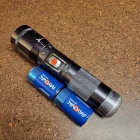 Kel-lite Skl-2 1970s Kel-lite 2d Cell Incandescent Flashlight 8.25 Inch Long Barstow Ca