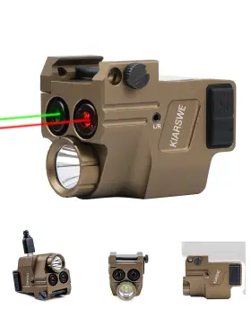 Kiarswe 752671416566 Red Green Laser Light Combo 500 Lumens Supcompact P