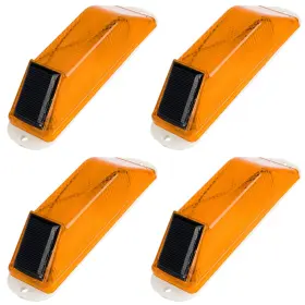 Kiinfendly Swl-4pk-ip54 Solar Strobe Warning Light 4-pack Traffic Super Bright Led Flashing Be